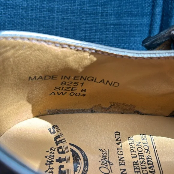 Like New Vintage Bronze Doc Marten Mary Janes Size 8 UK Women’s 10 - Picture 8 of 8